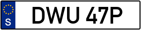 Trailer License Plate
